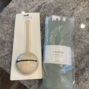 Mushie Baby — pacifier case and baby blanket